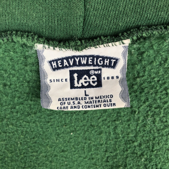 90s-00'S Lee Heavy Weight Full-Zip Sweatshirt Hoodie, Men's Size L (Equivalent), Vintage cotton green type Vintage Second Hand