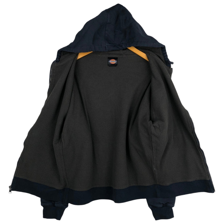 Dickies Sweat Full Zip Hoodie Men's M Size unclear navy blue type Vintage Second Hand