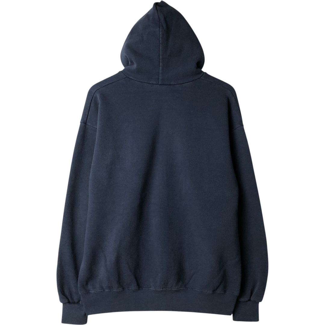 Vintage 90'S Lee Heavyweight Sweatshirt Full Zip Hoodie, Men's Size L cotton navy blue type Vintage Second Hand