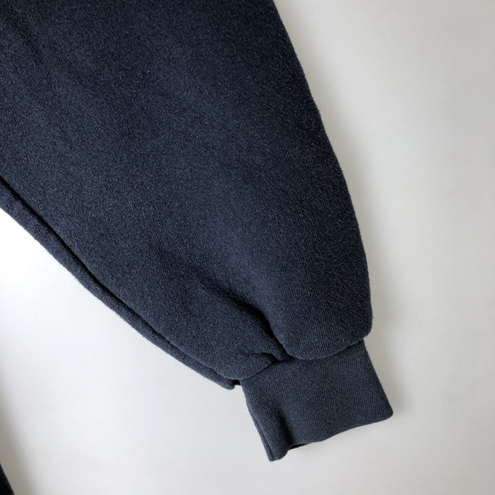Vintage 90'S Lee Heavyweight Sweatshirt Full Zip Hoodie, Men's Size L cotton navy blue type Vintage Second Hand