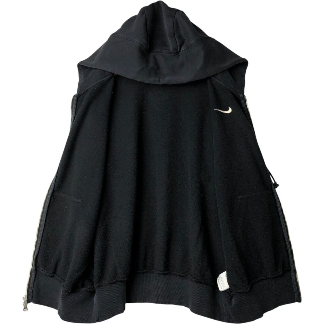 Nike Sweat Full-Zip Hoodie, Men's Size XS cotton black type Vintage Second Hand