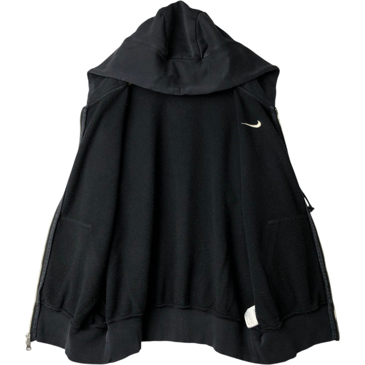 Nike Sweat Full-Zip Hoodie, Men's Size XS cotton black type Vintage Second Hand