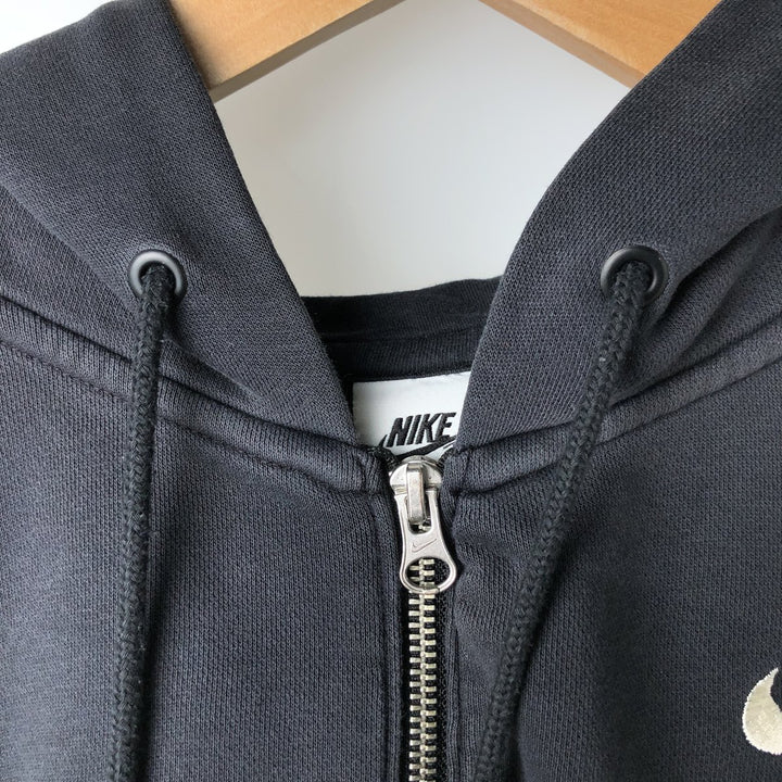 Nike Sweat Full-Zip Hoodie, Men's Size XS cotton black type Vintage Second Hand