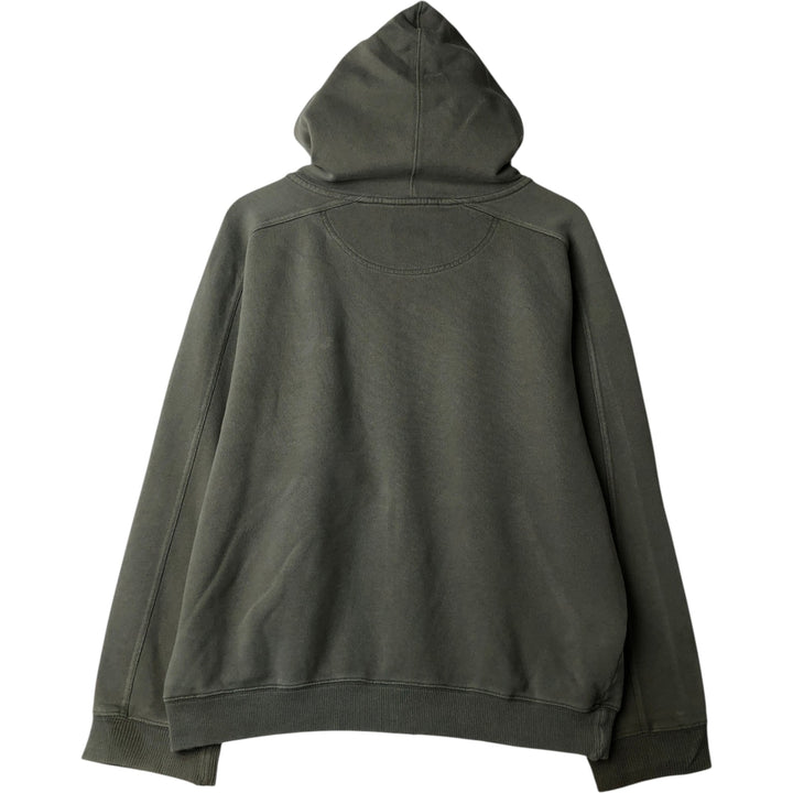 90s-00'S LLBean Full-Zip Sweatshirt, Men's Size M (Equivalent), Vintage cotton Khaki type Vintage Second Hand