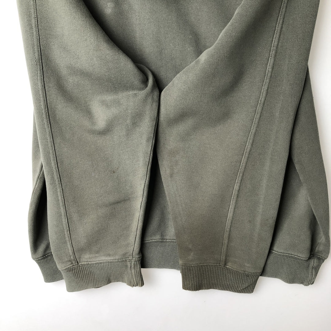 90s-00'S LLBean Full-Zip Sweatshirt, Men's Size M (Equivalent), Vintage cotton Khaki type Vintage Second Hand