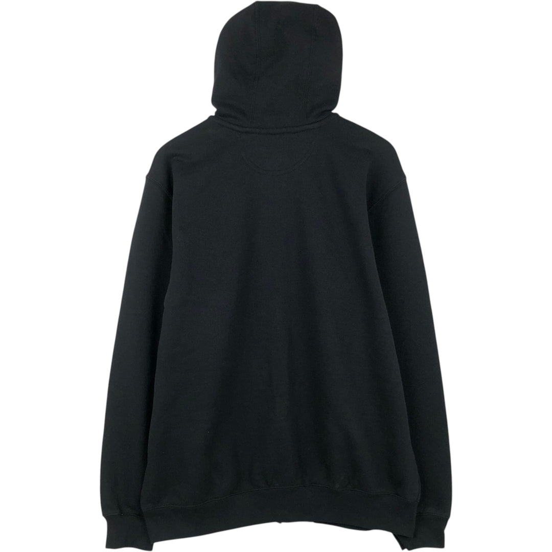 Carhartt Sweat Full Zip Hoodie Men's L size cotton black type Vintage Second Hand