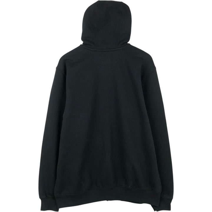 Carhartt Sweat Full Zip Hoodie Men's L size cotton black type Vintage Second Hand