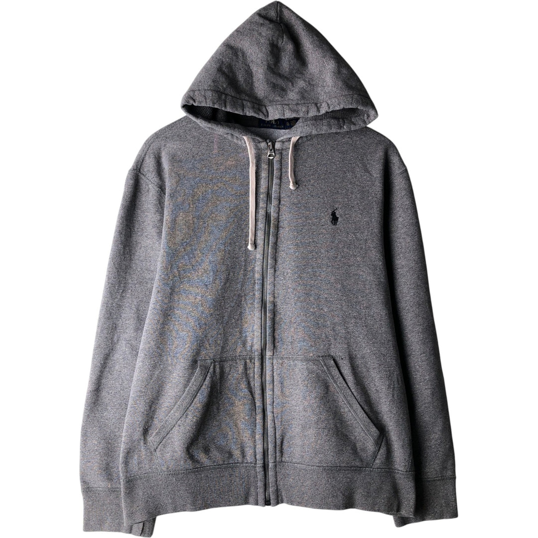 Ralph Lauren POLO RALPH LAUREN Sweat Full Zip Hoodie Men's XL cotton gray type Vintage Second Hand