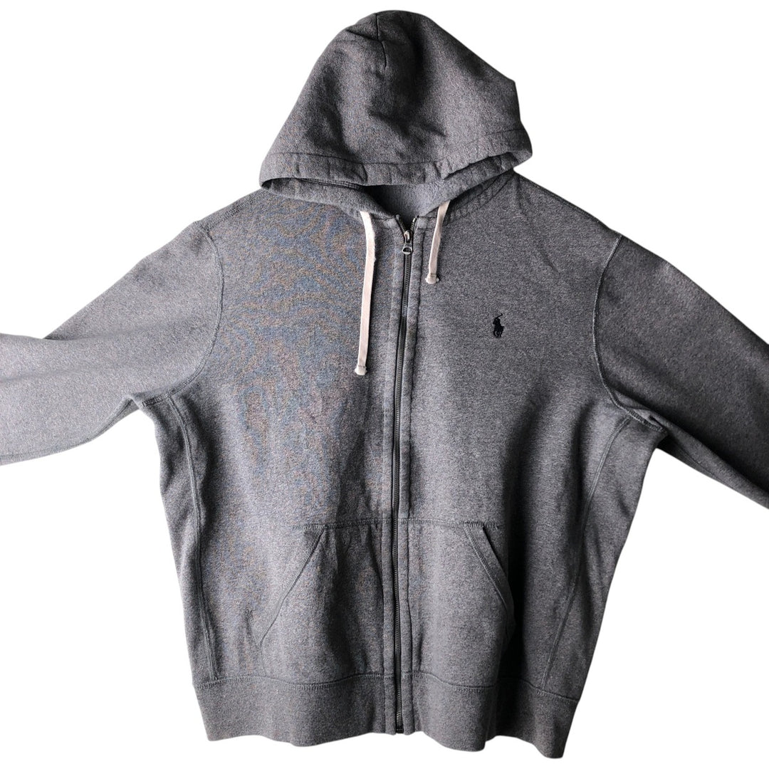 Ralph Lauren POLO RALPH LAUREN Sweat Full Zip Hoodie Men's XL cotton gray type Vintage Second Hand