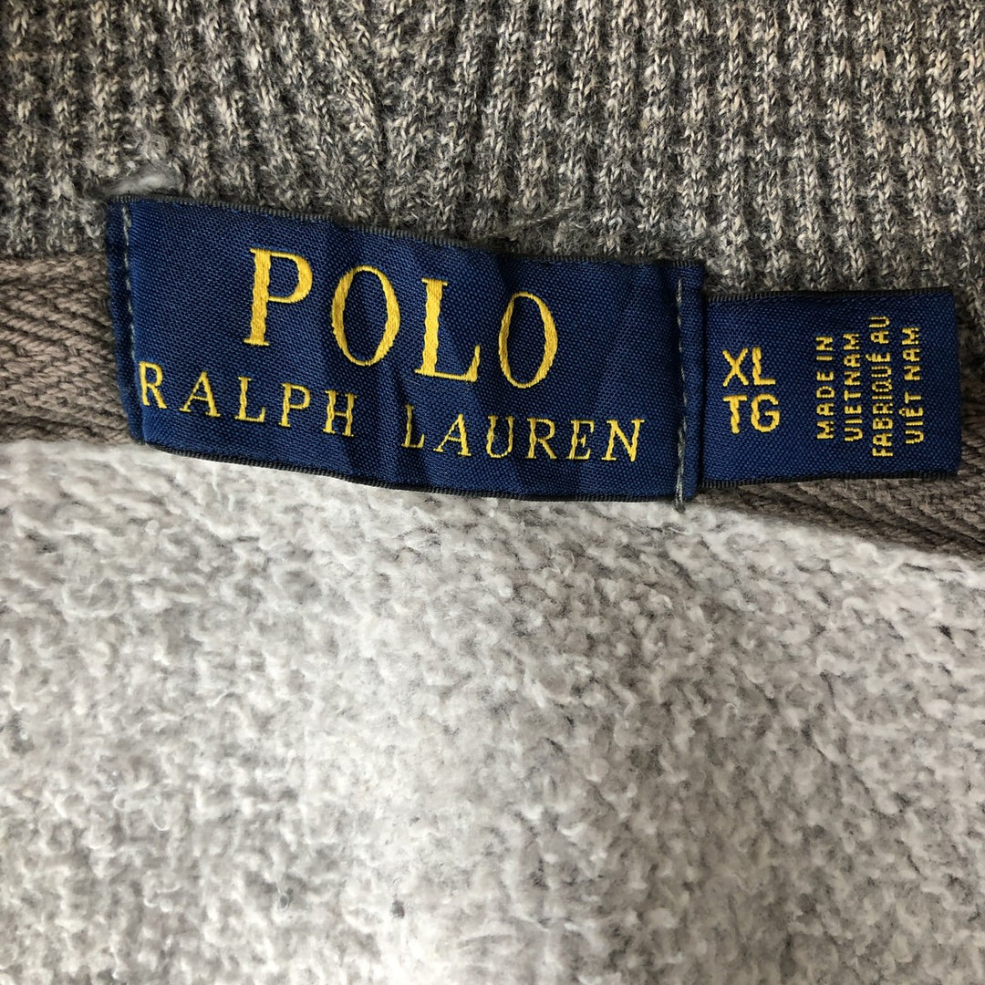 Ralph Lauren POLO RALPH LAUREN Sweat Full Zip Hoodie Men's XL cotton gray type Vintage Second Hand