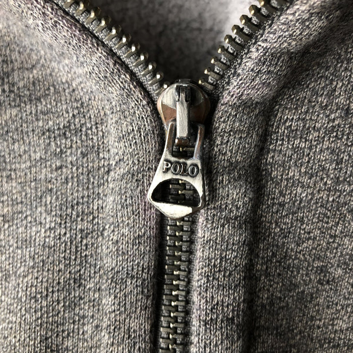 Ralph Lauren POLO RALPH LAUREN Sweat Full Zip Hoodie Men's XL cotton gray type Vintage Second Hand
