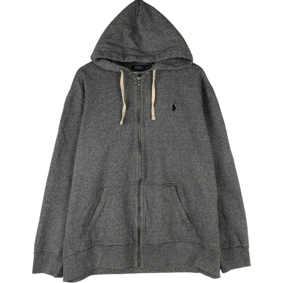 Ralph Lauren POLO RALPH LAUREN Sweat Full Zip Hoodie Men's XXL cotton gray type Vintage Second Hand