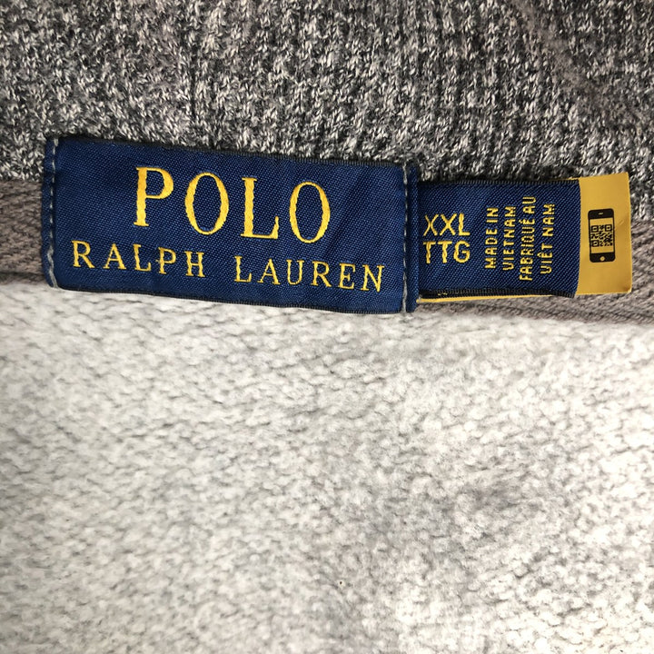 Ralph Lauren POLO RALPH LAUREN Sweat Full Zip Hoodie Men's XXL cotton gray type Vintage Second Hand