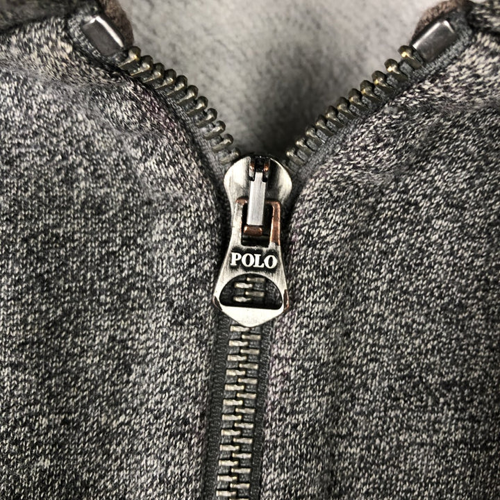 Ralph Lauren POLO RALPH LAUREN Sweat Full Zip Hoodie Men's XXL cotton gray type Vintage Second Hand