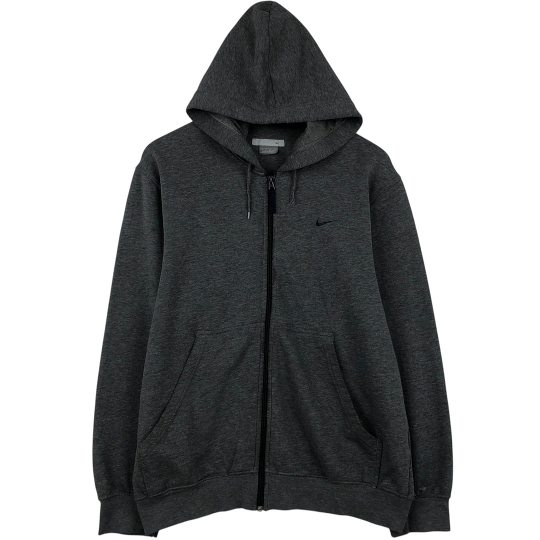 2000'S Nike Sweat Full-Zip Hoodie, Men's Size S (approx.) cotton gray type Vintage Second Hand