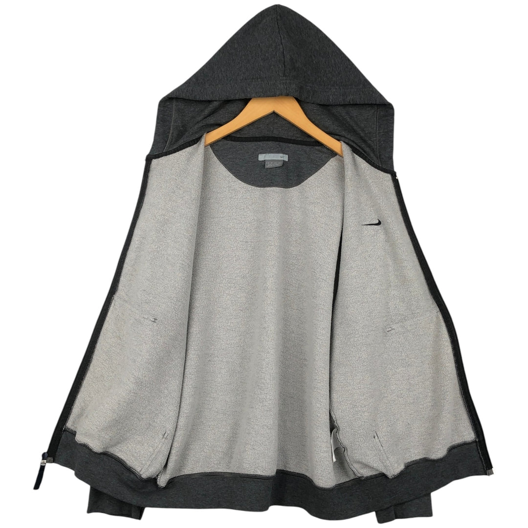 2000'S Nike Sweat Full-Zip Hoodie, Men's Size S (approx.) cotton gray type Vintage Second Hand