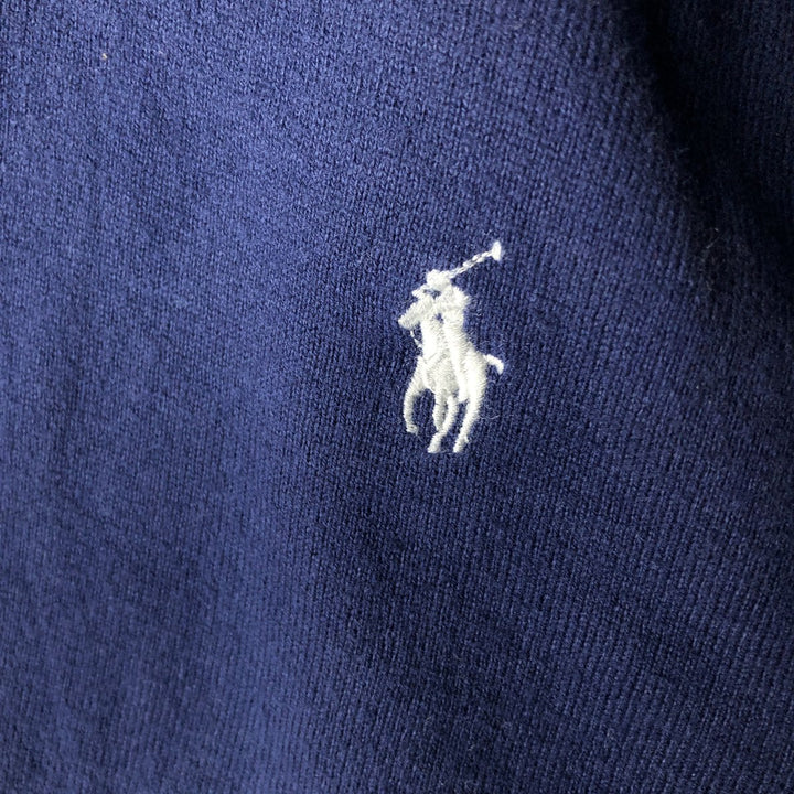 Ralph Lauren POLO RALPH LAUREN full-zip sweatshirt, men's size XL cotton navy blue type Vintage Second Hand