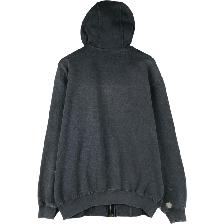 Carhartt ORIGINAL FIT sweat full zip hoodie, men's size M cotton gray type Vintage Second Hand