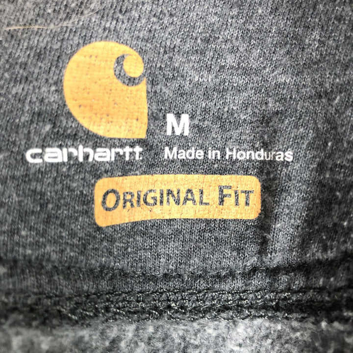 Carhartt ORIGINAL FIT sweat full zip hoodie, men's size M cotton gray type Vintage Second Hand