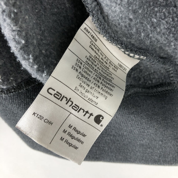 Carhartt ORIGINAL FIT sweat full zip hoodie, men's size M cotton gray type Vintage Second Hand
