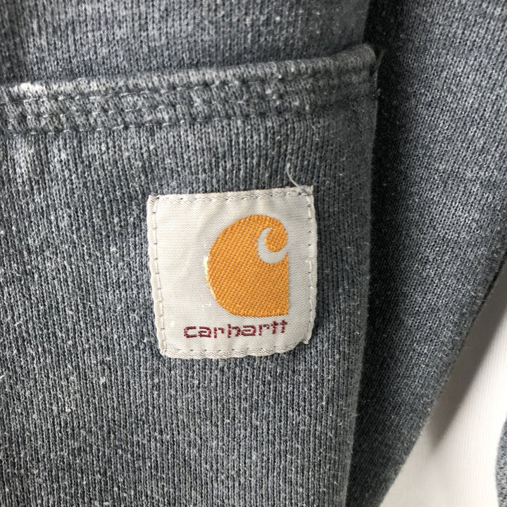 Carhartt ORIGINAL FIT sweat full zip hoodie, men's size M cotton gray type Vintage Second Hand