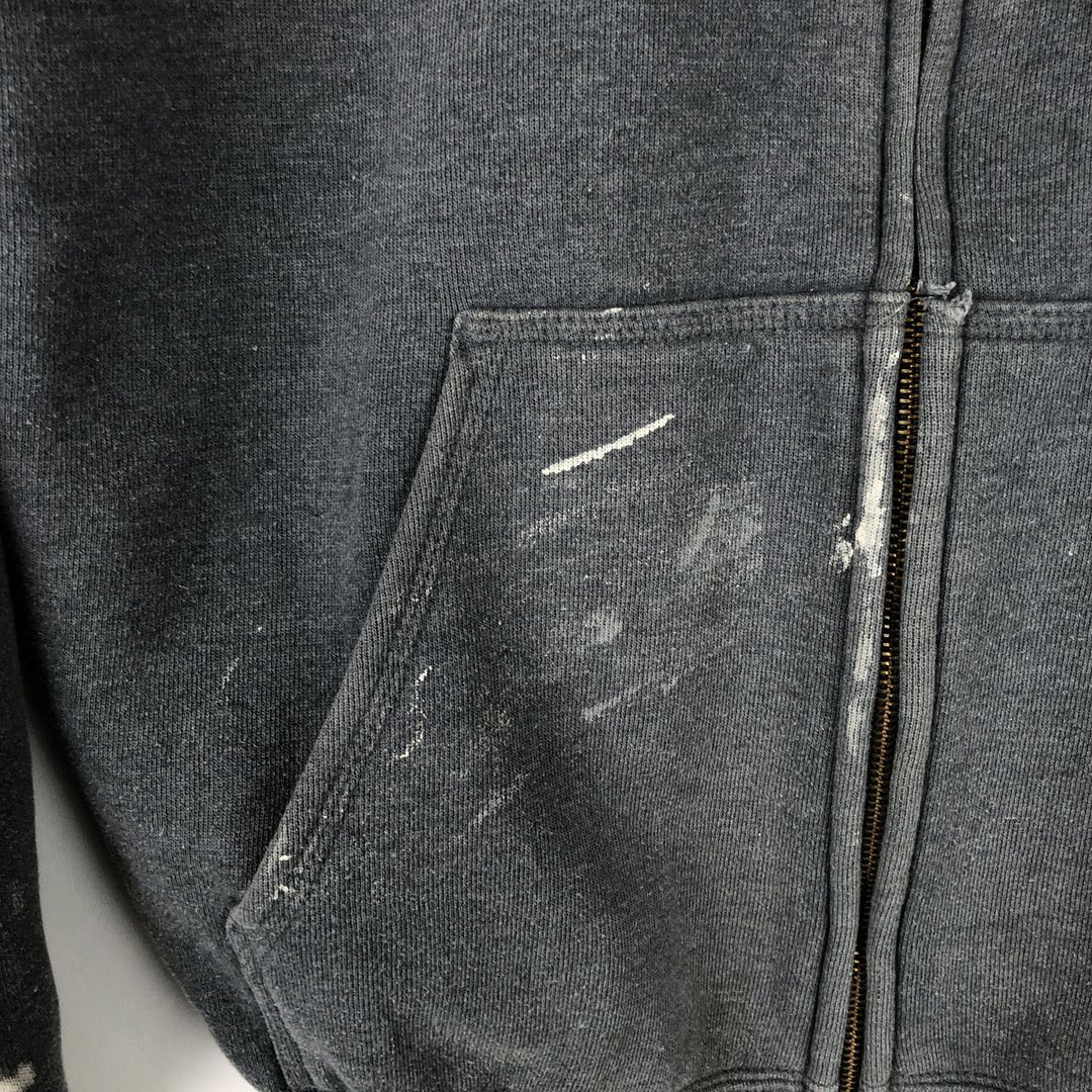 Carhartt ORIGINAL FIT sweat full zip hoodie, men's size M cotton gray type Vintage Second Hand