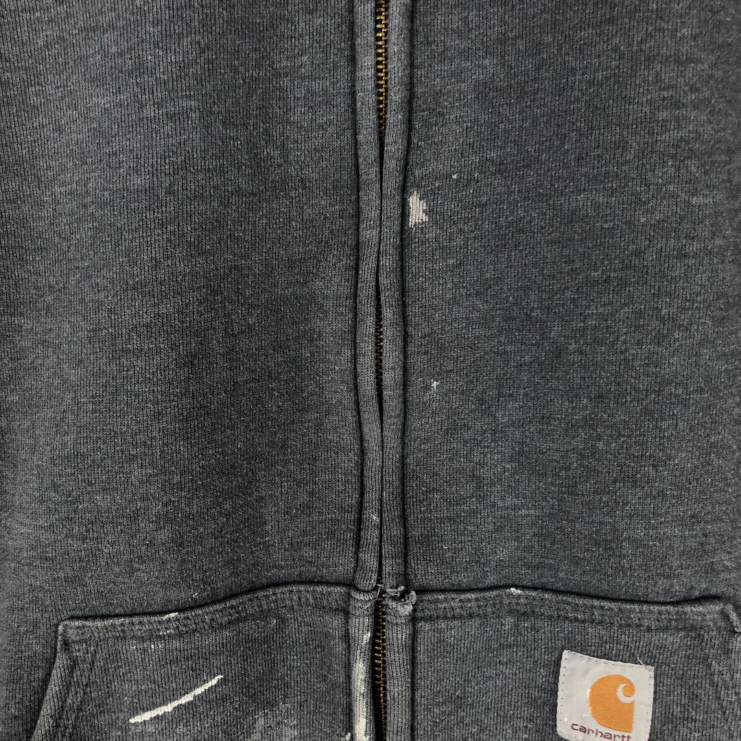 Carhartt ORIGINAL FIT sweat full zip hoodie, men's size M cotton gray type Vintage Second Hand