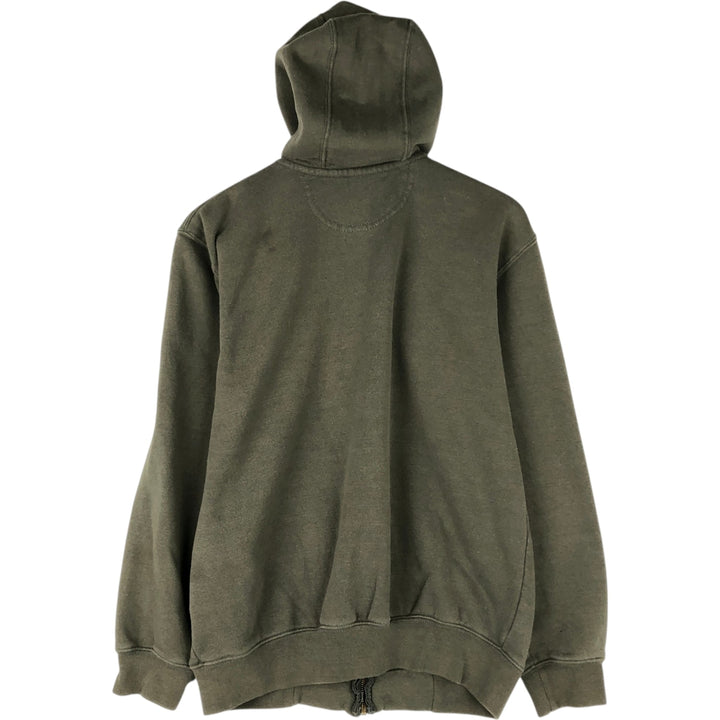 Carhartt Northern Plains Ag Advertising Full-Zip Sweatshirt Hoodie (Men's Size S) cotton Khaki type Vintage Second Hand