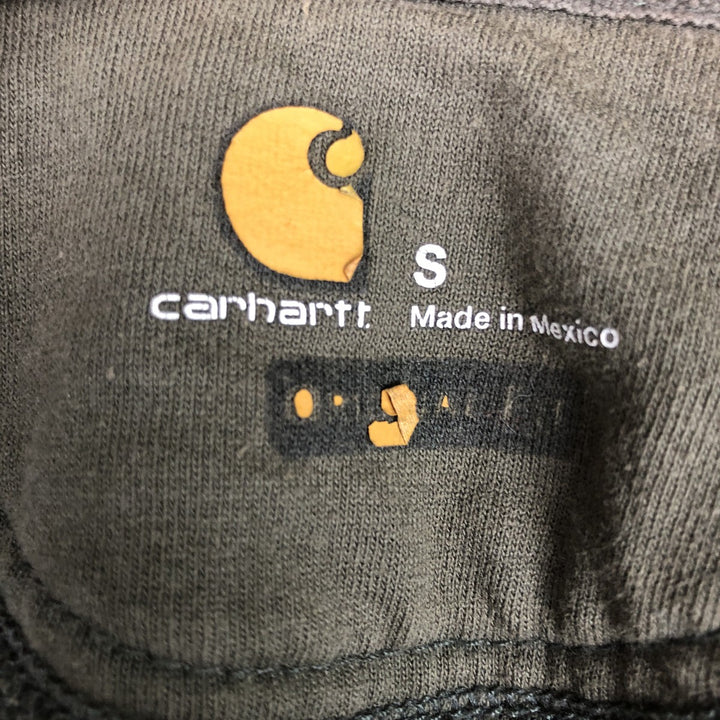 Carhartt Northern Plains Ag Advertising Full-Zip Sweatshirt Hoodie (Men's Size S) cotton Khaki type Vintage Second Hand