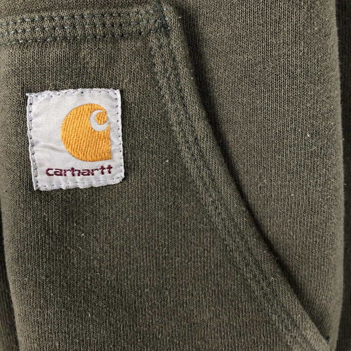 Carhartt Northern Plains Ag Advertising Full-Zip Sweatshirt Hoodie (Men's Size S) cotton Khaki type Vintage Second Hand