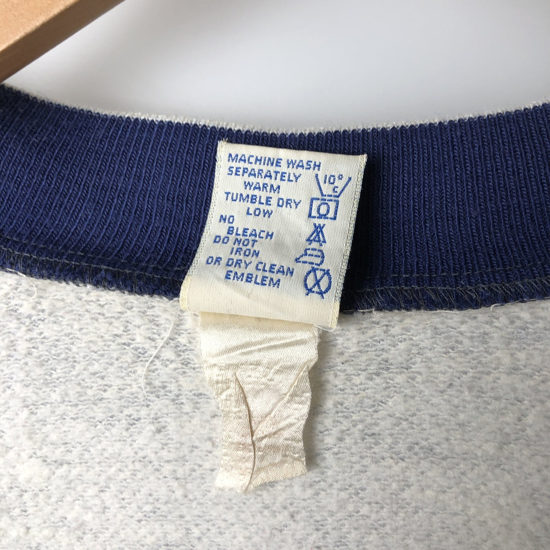 80'S Bassett Walker Full-Zip Sweatshirt, Made in USA, Men's Size L (Equivalent), Vintage unclear gray type Vintage Second Hand