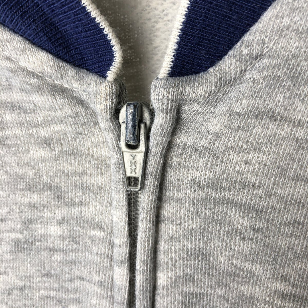 80'S Bassett Walker Full-Zip Sweatshirt, Made in USA, Men's Size L (Equivalent), Vintage unclear gray type Vintage Second Hand