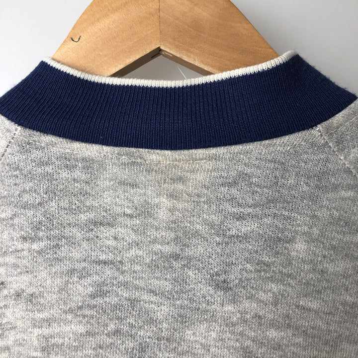80'S Bassett Walker Full-Zip Sweatshirt, Made in USA, Men's Size L (Equivalent), Vintage unclear gray type Vintage Second Hand