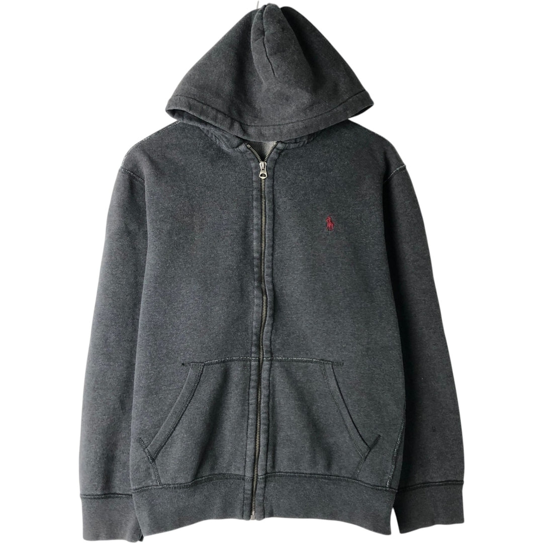 Ralph Lauren POLO RALPH LAUREN Sweat Full Zip Hoodie Men's L size cotton gray type Vintage Second Hand
