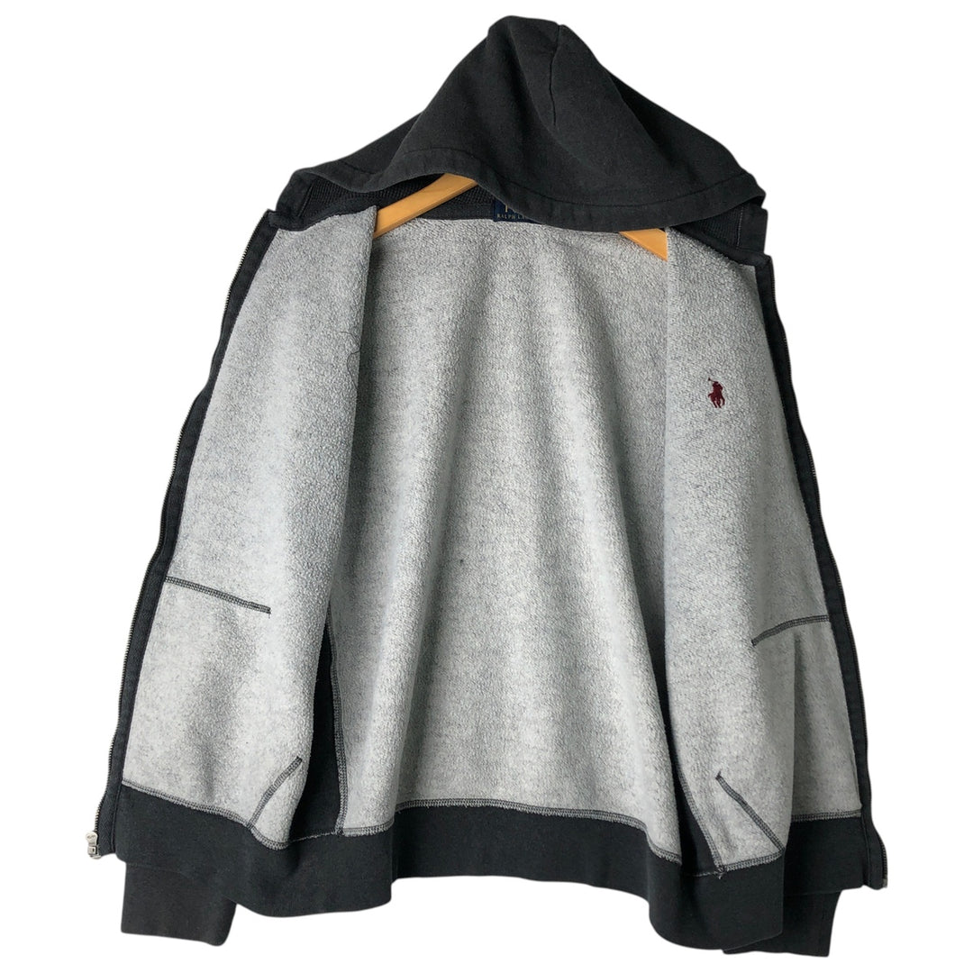 Ralph Lauren POLO RALPH LAUREN Sweat Full Zip Hoodie Men's L size cotton gray type Vintage Second Hand