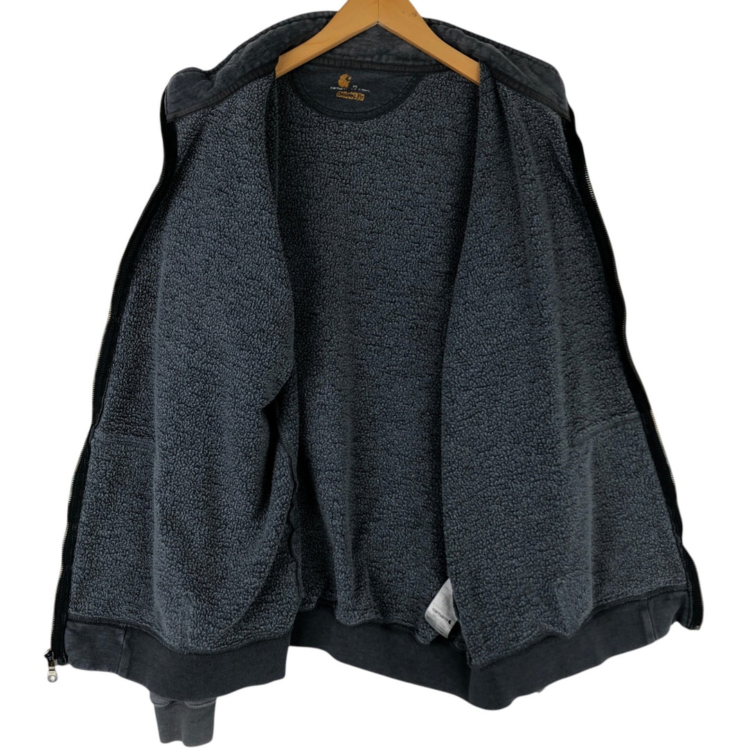 Carhartt Original Fit Full-Zip Sweatshirt, Men's XL cotton gray type Vintage Second Hand