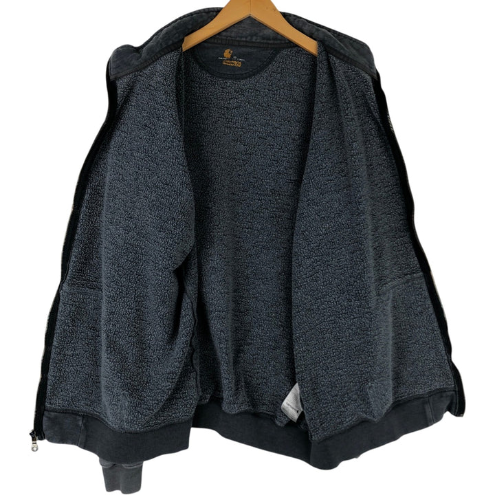 Carhartt Original Fit Full-Zip Sweatshirt, Men's XL cotton gray type Vintage Second Hand