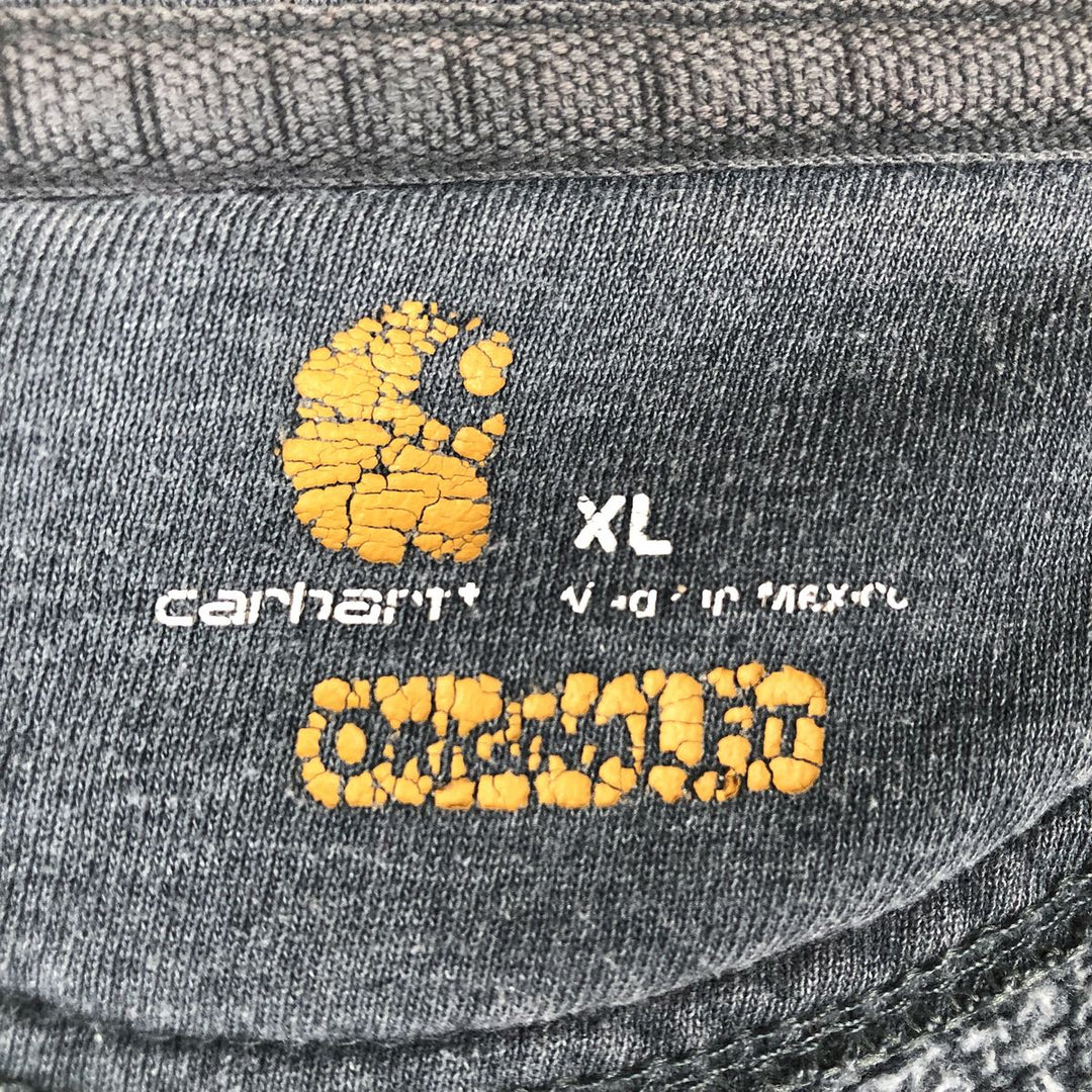 Carhartt Original Fit Full-Zip Sweatshirt, Men's XL cotton gray type Vintage Second Hand