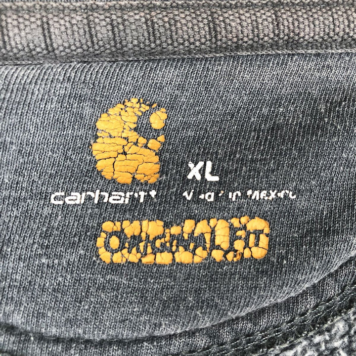 Carhartt Original Fit Full-Zip Sweatshirt, Men's XL cotton gray type Vintage Second Hand