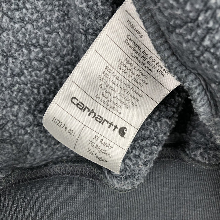 Carhartt Original Fit Full-Zip Sweatshirt, Men's XL cotton gray type Vintage Second Hand