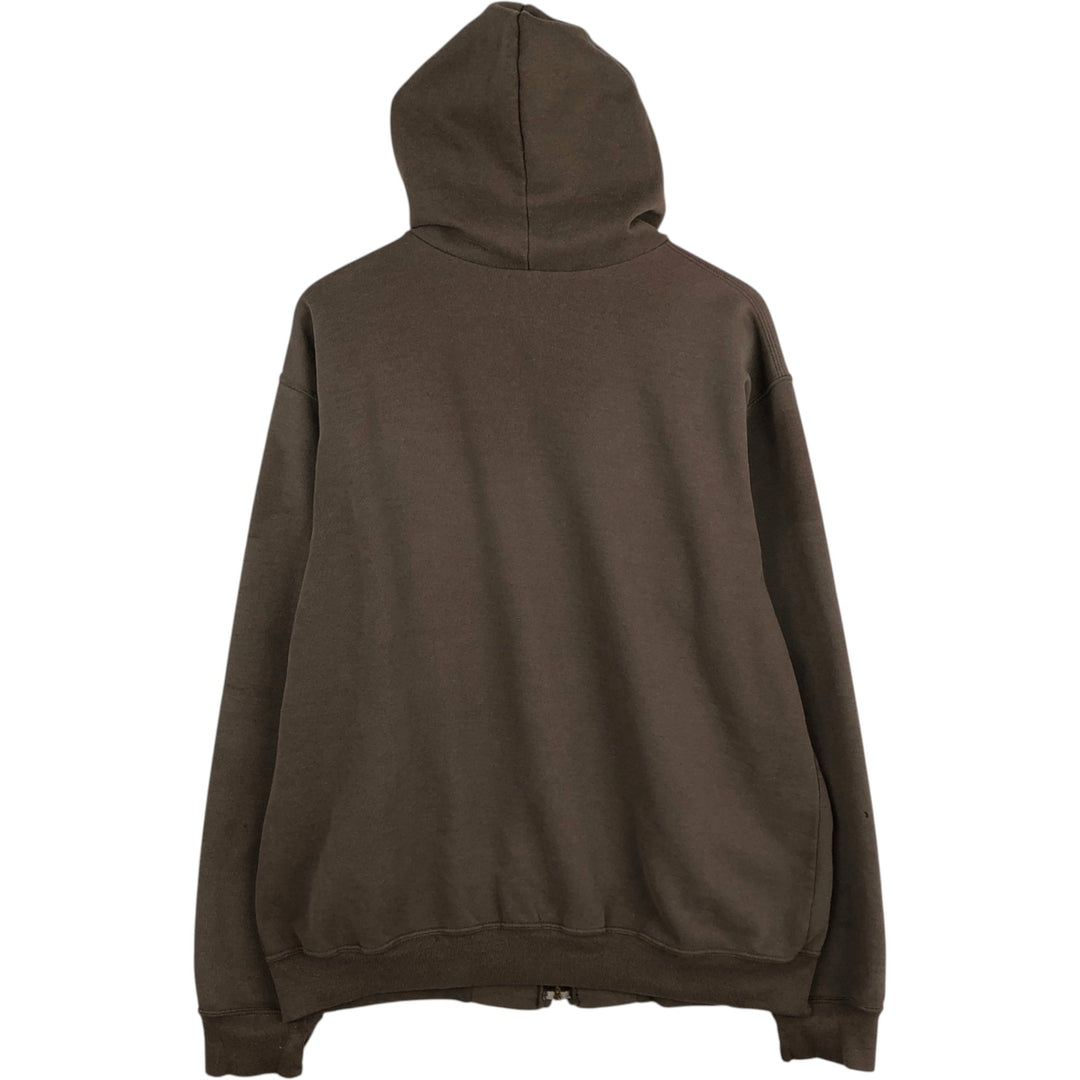 Carhartt Sweat Full Zip Hoodie Men's L size cotton brown type Vintage Second Hand