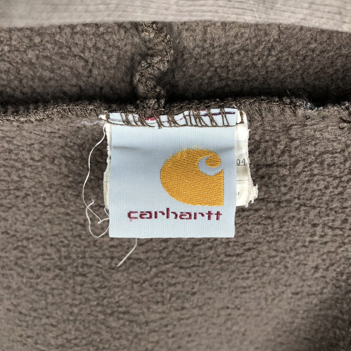 Carhartt Sweat Full Zip Hoodie Men's L size cotton brown type Vintage Second Hand