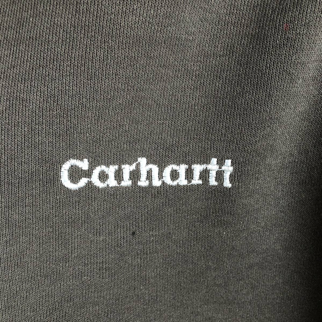 Carhartt Sweat Full Zip Hoodie Men's L size cotton brown type Vintage Second Hand