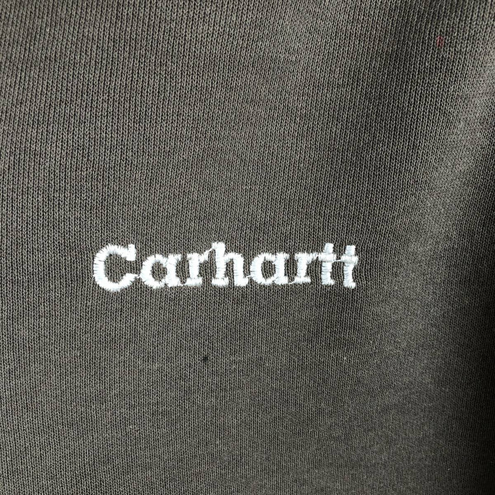 Carhartt Sweat Full Zip Hoodie Men's L size cotton brown type Vintage Second Hand