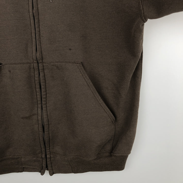 Carhartt Sweat Full Zip Hoodie Men's L size cotton brown type Vintage Second Hand