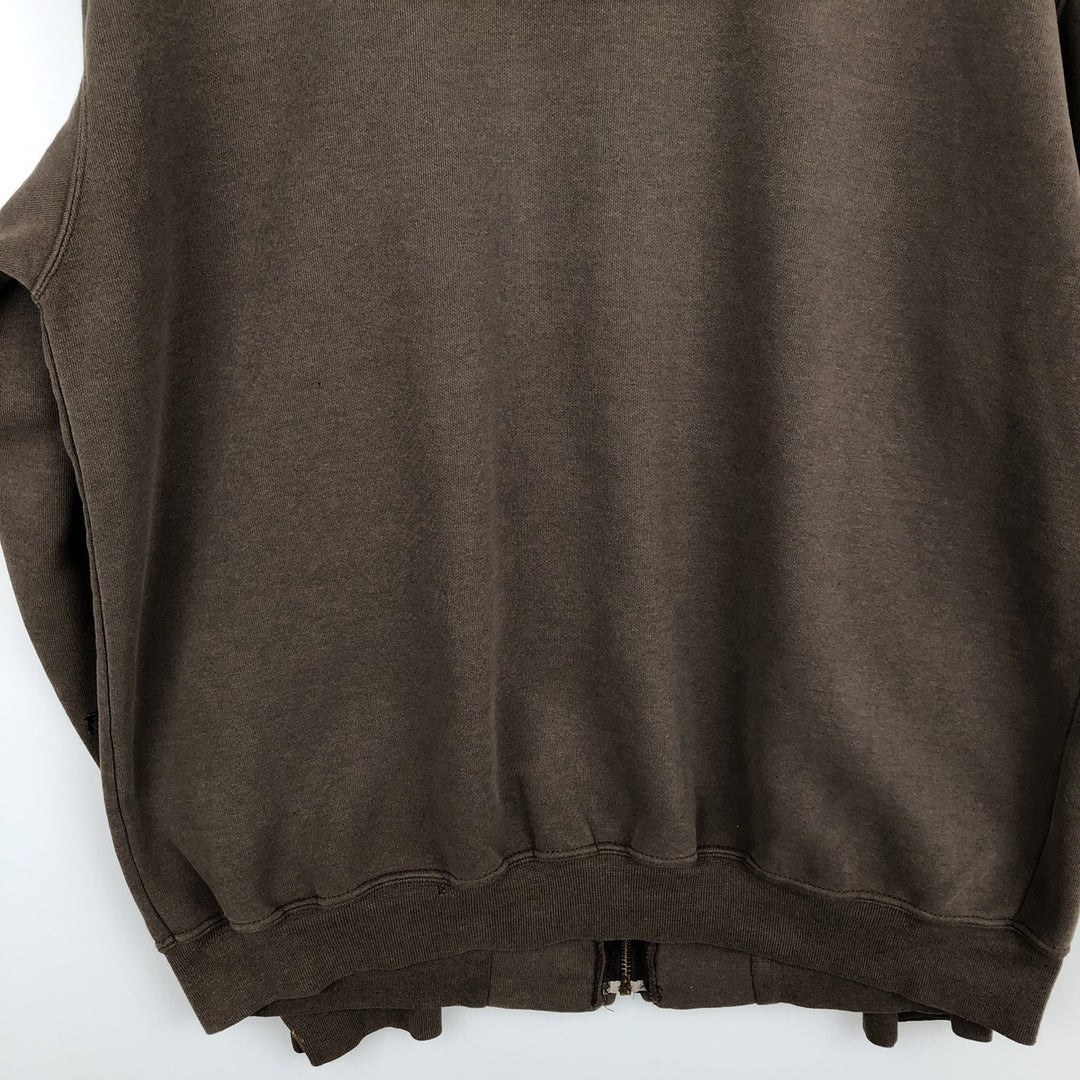 Carhartt Sweat Full Zip Hoodie Men's L size cotton brown type Vintage Second Hand