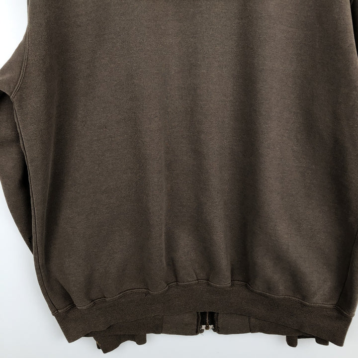 Carhartt Sweat Full Zip Hoodie Men's L size cotton brown type Vintage Second Hand