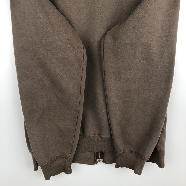 Carhartt Sweat Full Zip Hoodie Men's L size cotton brown type Vintage Second Hand