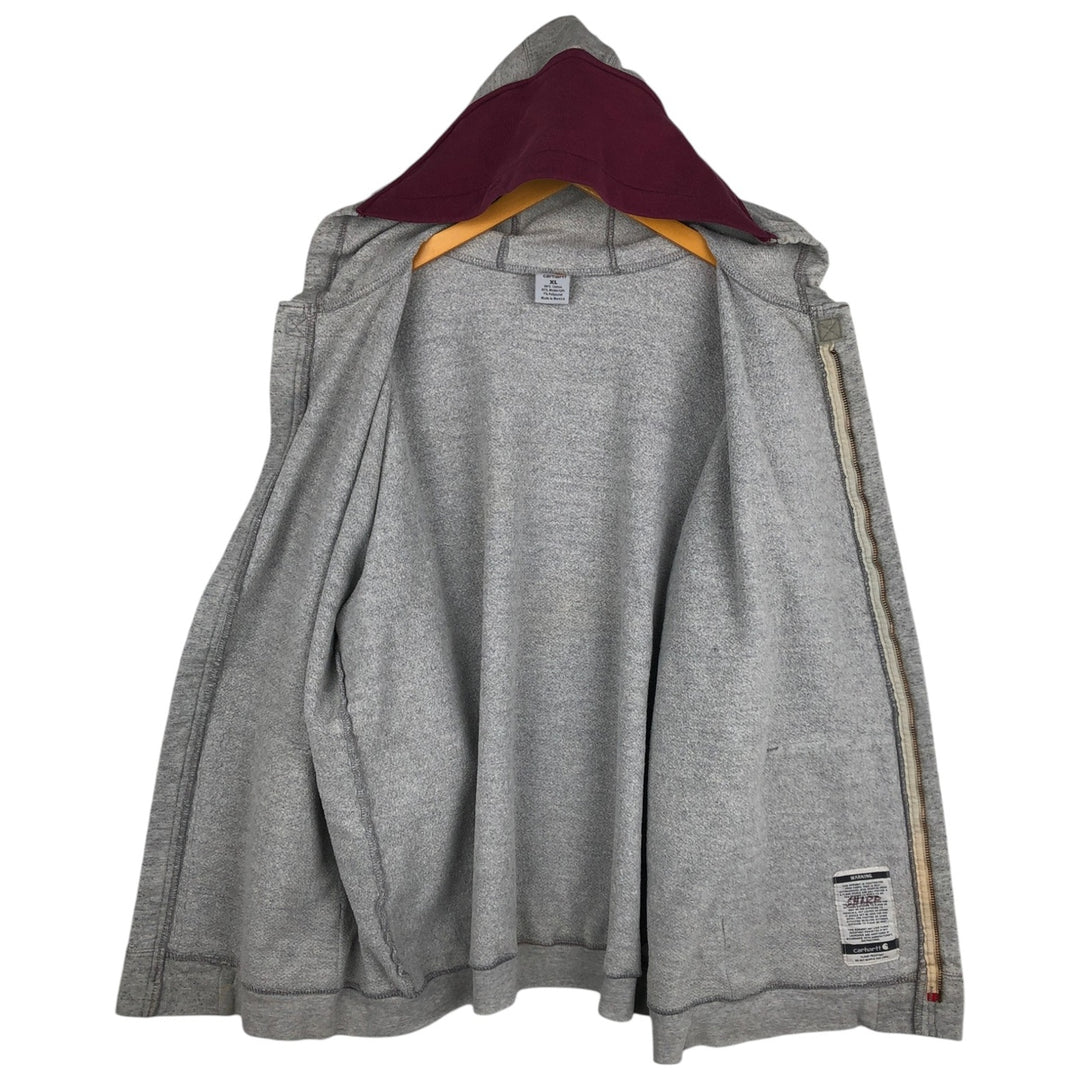 Carhartt FR Series Full-Zip Hoodie, Men's XL cotton gray type Vintage Second Hand