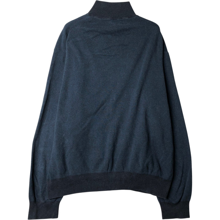 Ralph Lauren POLO RALPH LAUREN full-zip sweatshirt, men's size XL Pima Cotton navy blue type Vintage Second Hand